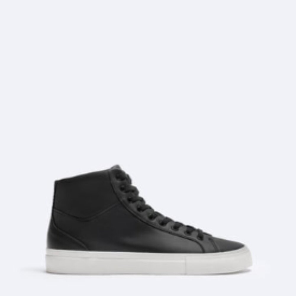 Zara Minimal High Tops / Black / 11